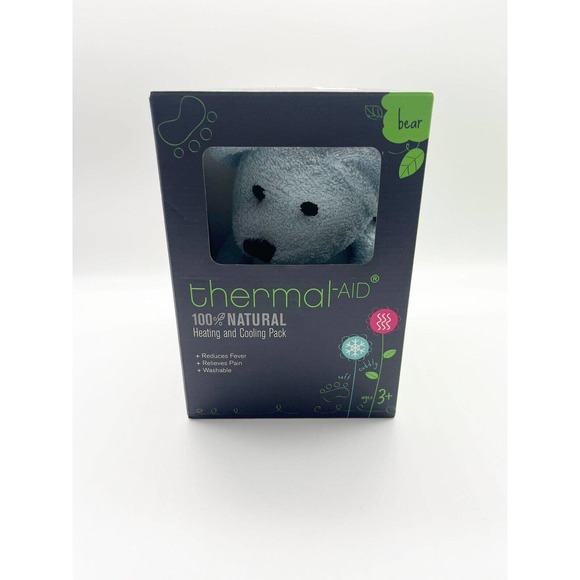 NWT Thermal-Aid 100% Natural Heating & Cooling Pack Blue Bear Washable Lovie - Picture 1 of 5